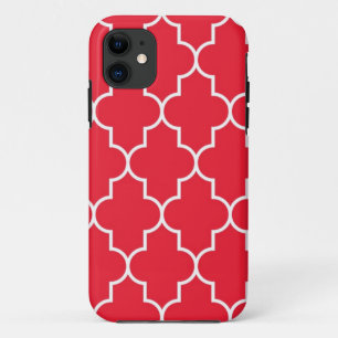 Kirschrot Quatrefoil Case-Mate iPhone Hülle