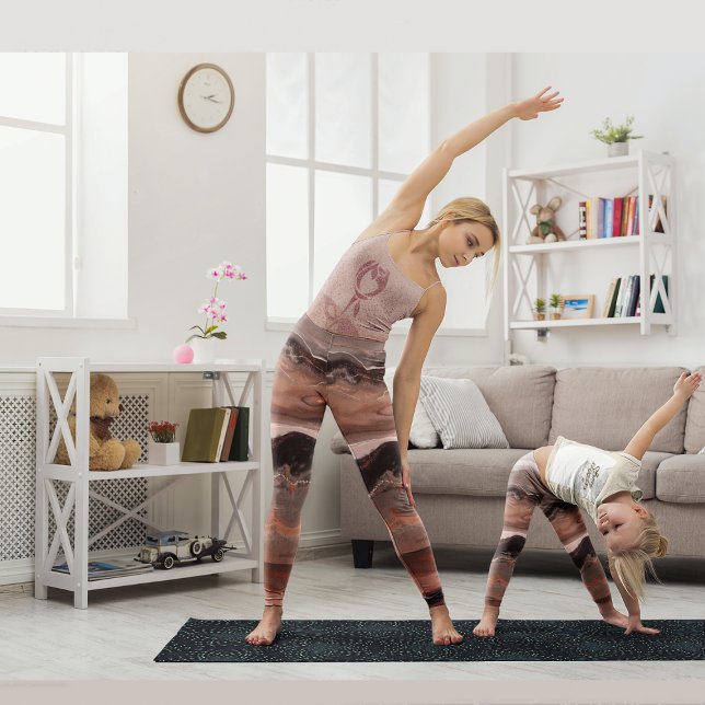 Kirschrot, rosa Marmor Leggings (Von Creator hochgeladen)