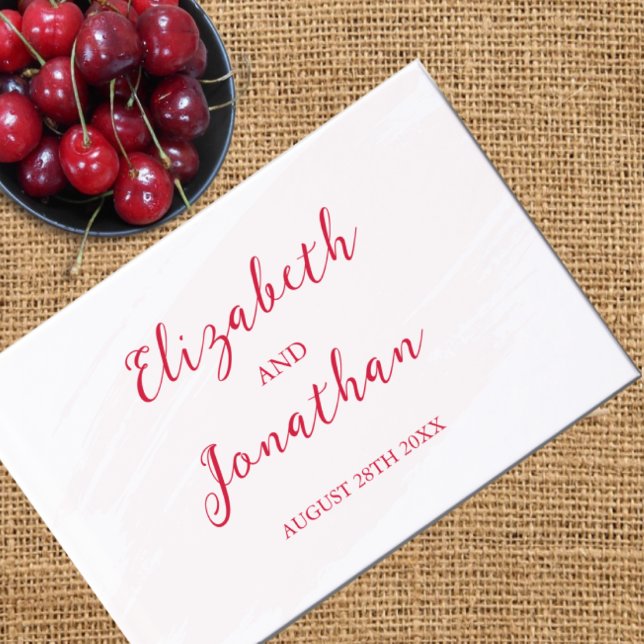 Kirschrote Hochzeit Gästebuch (Von Creator hochgeladen)