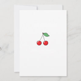 Kirschthema, Kirschdesign Einladung