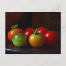 Kirschtomatos Postkarte