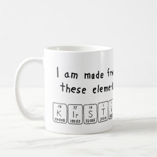 Kirsty Namen-Tasse periodischer Tabelle Tasse