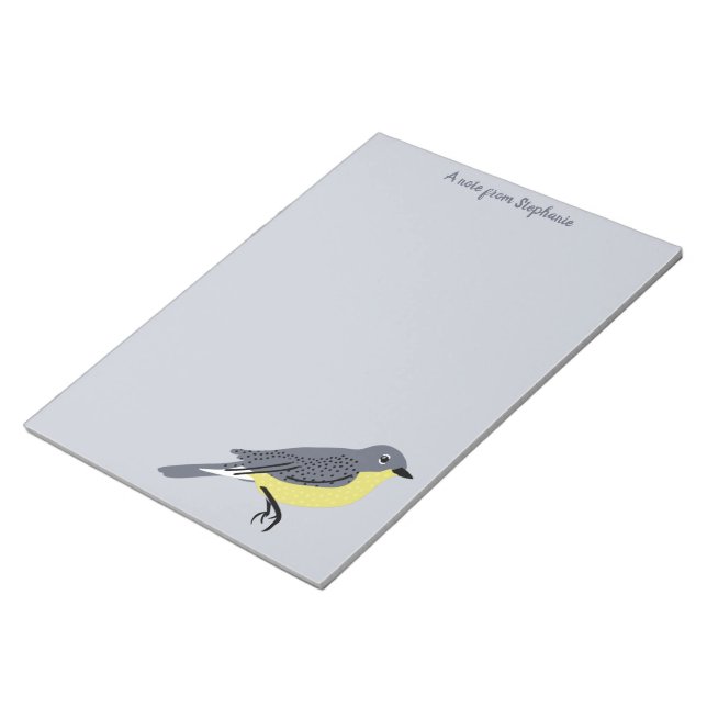 Kirtland’s Warblers Bird Lovers Stationery Notizblock (angewinkelt)