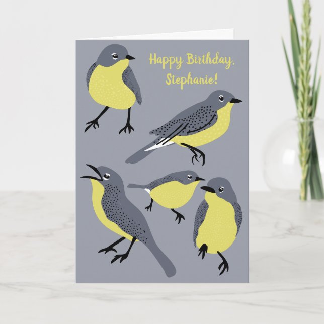 Kirtland's Warblers Bird Lovers Birthday Karte (Vorderseite)