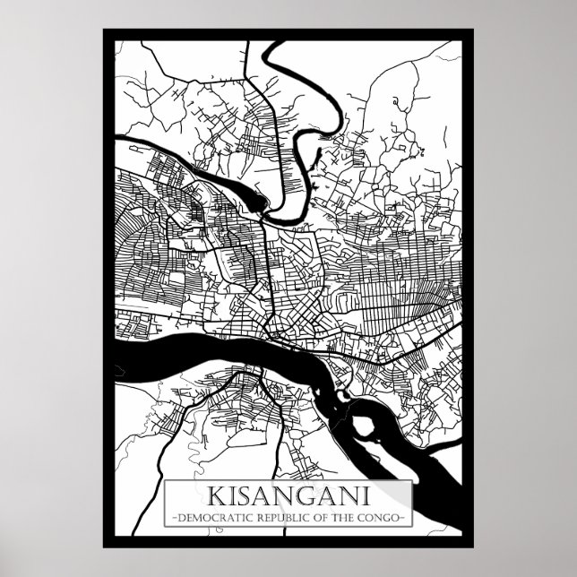 Kisangani Democratic Republic of the Congo City  Poster (Vorne)