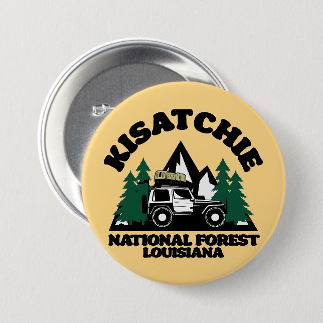 Kisatchie National Forest Louisiana Button (Vorne & Hinten)