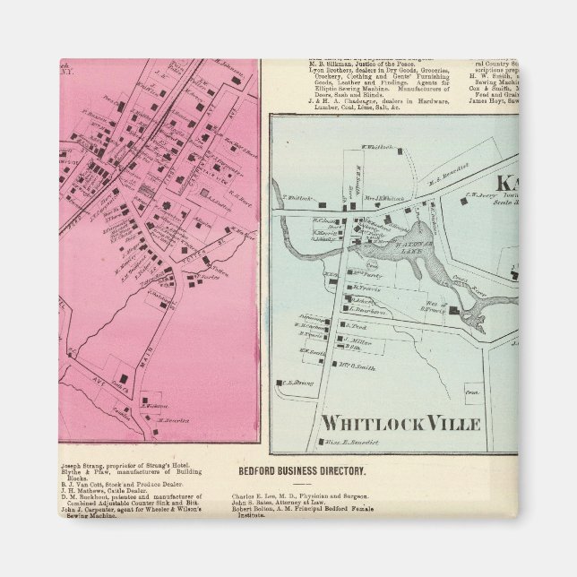 Kisco, Katonah, Whitlock Ville, Bedford Magnet (Vorne)