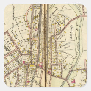 Kisco, New York Quadratischer Aufkleber
