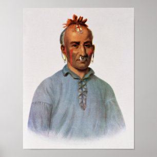 Kish-Kal-Wa, ein Shawnee-Leiter Poster