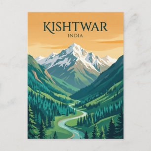 Kishtwar-Nationalpark Indien Postkarte