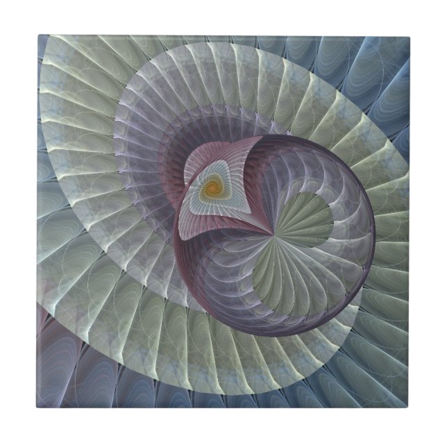 Kismet Abstrakt Pastel Sphere Fliese (Vorderseite)