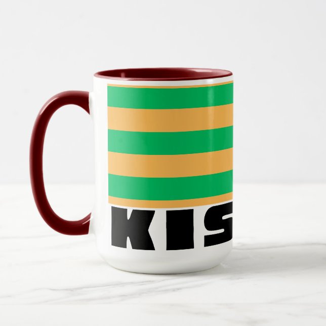 Kismet Mint  burgundy Tasse (Links)