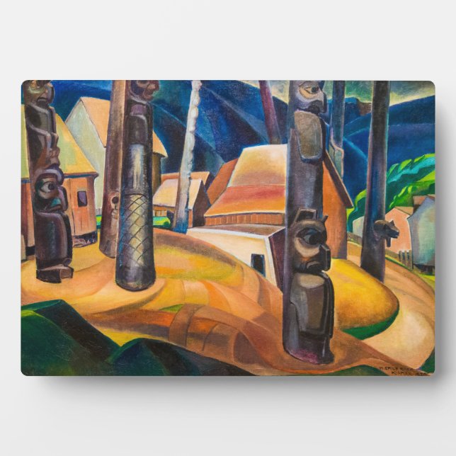 Kispiax Village | Emily Carr | Fotoplatte (Vorderseite)
