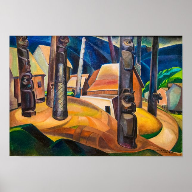 Kispiax Village | Emily Carr | Poster (Vorne)