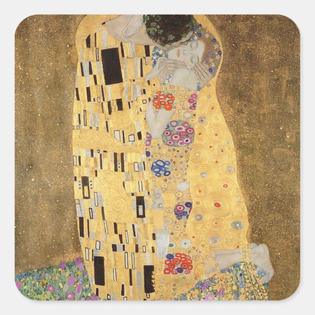 Kiss, 1907-08 quadratischer aufkleber (Vorderseite)