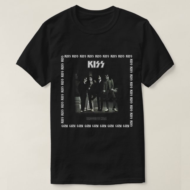 KISS 1975 zum Tode gekleidet T-Shirt (Design vorne)