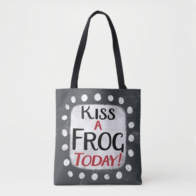 Kiss a Frosch Today Tote Bag (Vorderseite)