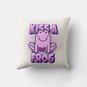 Kiss A Pink Frosch Kissen
