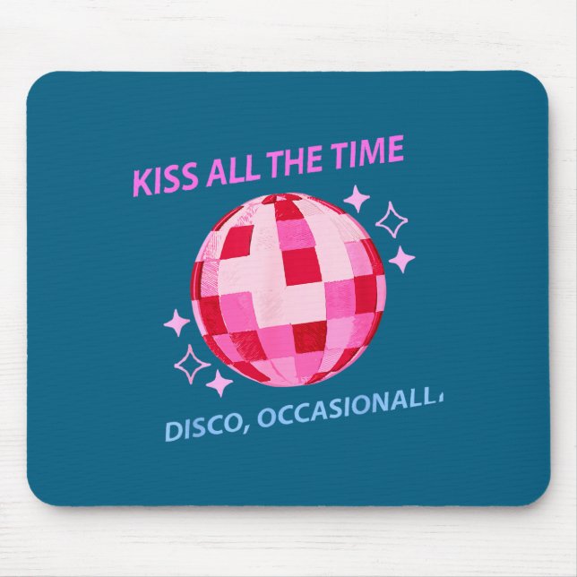 Kiss All Time Disco Occasionally Kunstwerk Mousepad (Vorne)