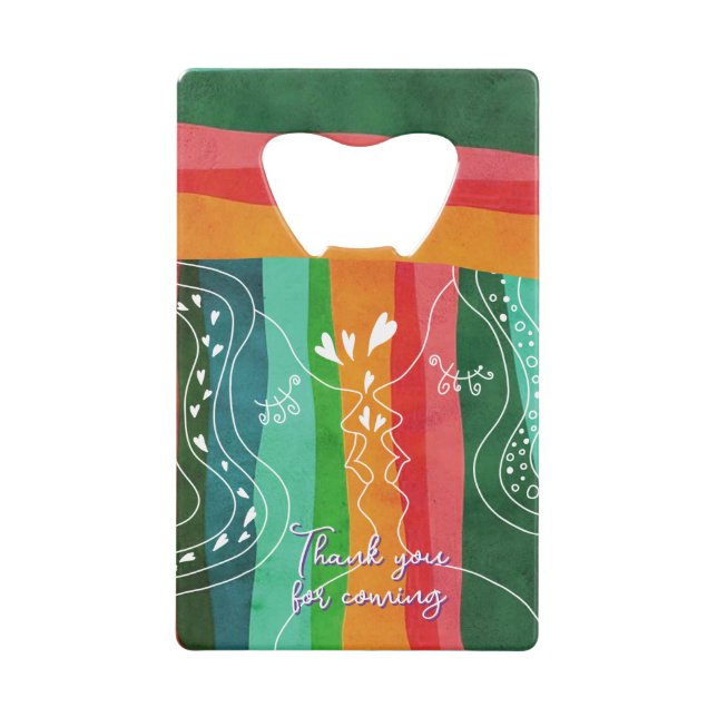 "Kiss and hearts" of gay love women Geldbeutel Flaschenöffner (Vorderseite)