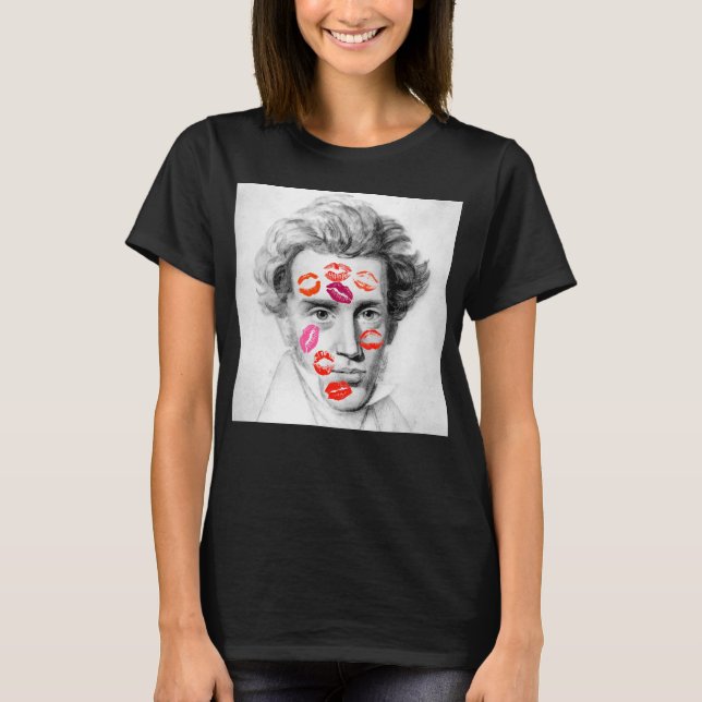 "KISS-BEDECKTER KIERKEGAARD" T-Shirt (Vorderseite)