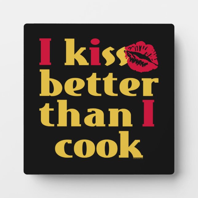Kiss Better als Cook Plaque Fotoplatte (Vorderseite)