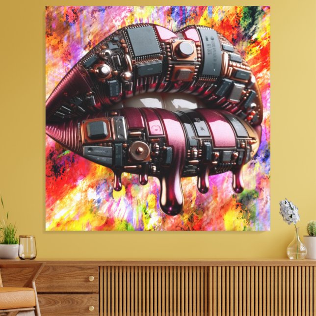 Kiss Board Canvas Print Picture Version 3 Leinwanddruck (Insitu (Wohnzimmer))