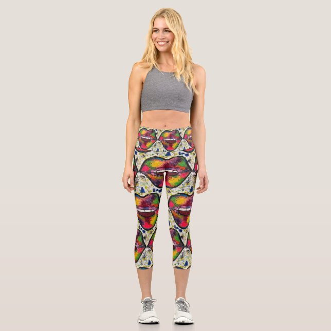 Kiss Capri Leggings (Vorderseite)