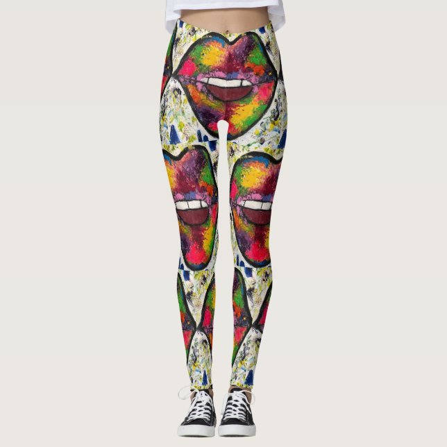 Kiss Capri Leggings (Vorderseite)