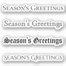 Kiss-Cut Custom Greeting x4 #28 (Greetin der Saiso