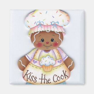 Kiss den Cook Gingerbread Koch Magnet
