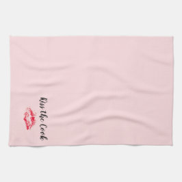 Kiss den Koch-Valentinstag Geschirrtuch