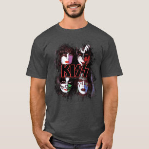 KISS die Band Alle Mitglieder Gesichter Putscheffe T-Shirt