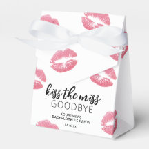 Kiss die Miss Goodbye Junggeselinnen-Abschied