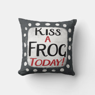 Kiss einen Frosch heute wirbelkissen Kissen