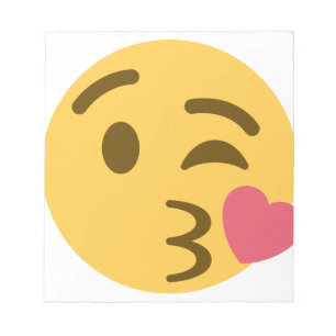 Kiss Emoji Notizblock
