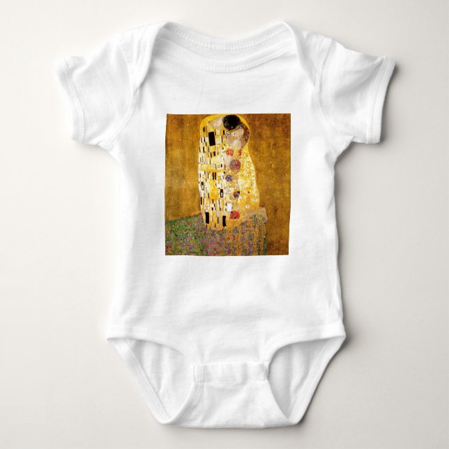 Kiss Gustav Klimt Baby Strampler (Vorderseite)