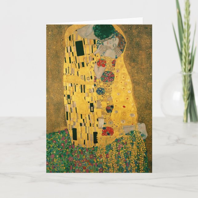 Kiss - Gustav Klimt Karte (Vorderseite)