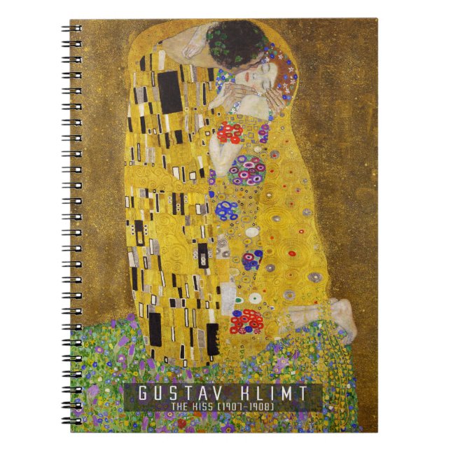 Kiss - Gustav Klimt Notizblock (Vorderseite)