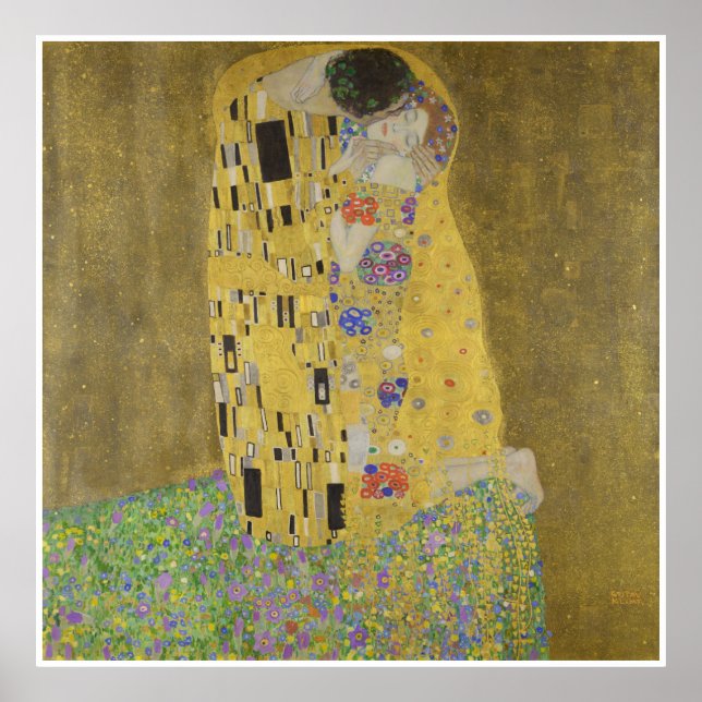 Kiss Gustav Klimt Poster (Vorne)