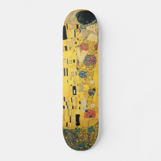 Kiss - Gustav Klimt Skateboard (Vorderseite)