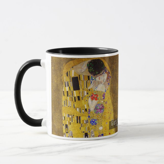 Kiss - Gustav Klimt Tasse (Links)