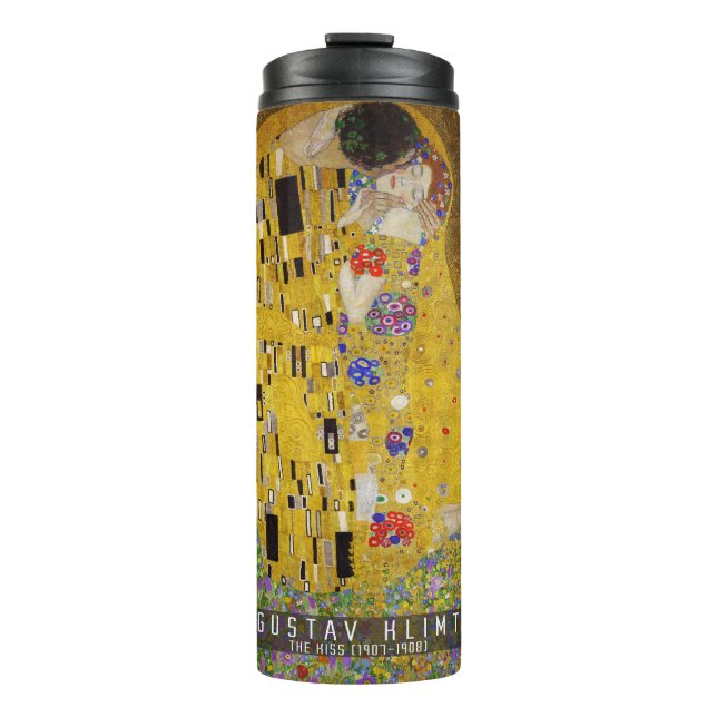 Kiss - Gustav Klimt Thermosbecher (Vorderseite)