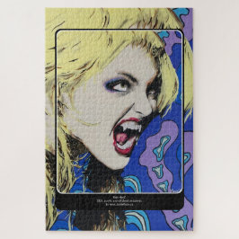 "Kiss Hard" Gemälde auf einem Puzzle