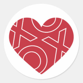 Kiss Hugs Heart Sticker