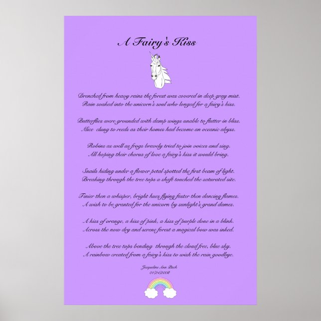 Kiss-Kinder einer Fee Poster (Vorne)