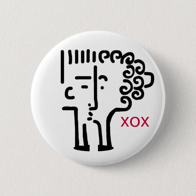 Kiss kiss button (Vorderseite)