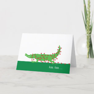 Kiss, Kiss Gator Valentine Card Feiertagskarte