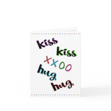 Kiss Kiss Hug Hug Liebe Lover Friend Fun Geburtsta