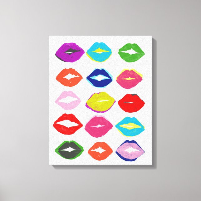 Kiss Kiss Leinwanddruck (Vorderseite)